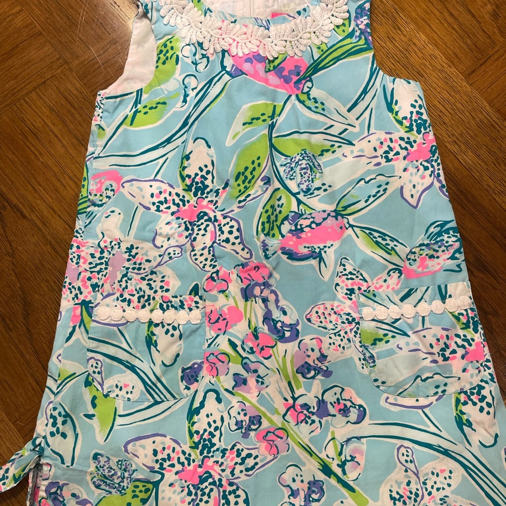Lilly Pulitzer Pink and Blue Floral Dress